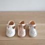 Chaussons bébé Salomé rose irisé