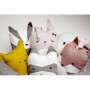 Coussin enfant lapin rose Fabelab