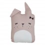 Coussin enfant lapin rose Fabelab