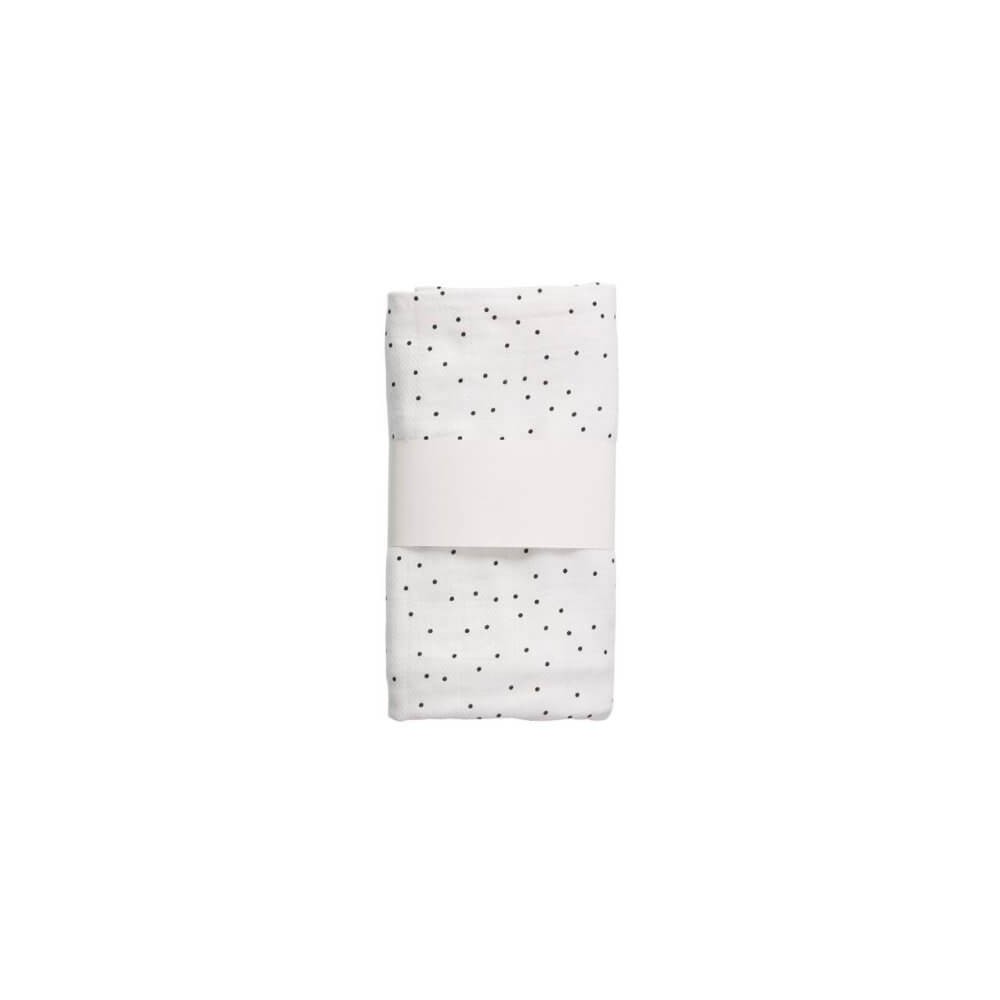 Couverture Lange Bebe Blanc Pois Noirs De Mies Co Scandimag Deco Couverture Lange Bebe Blanc Pois Noirs De Mies Co Scandimag Deco