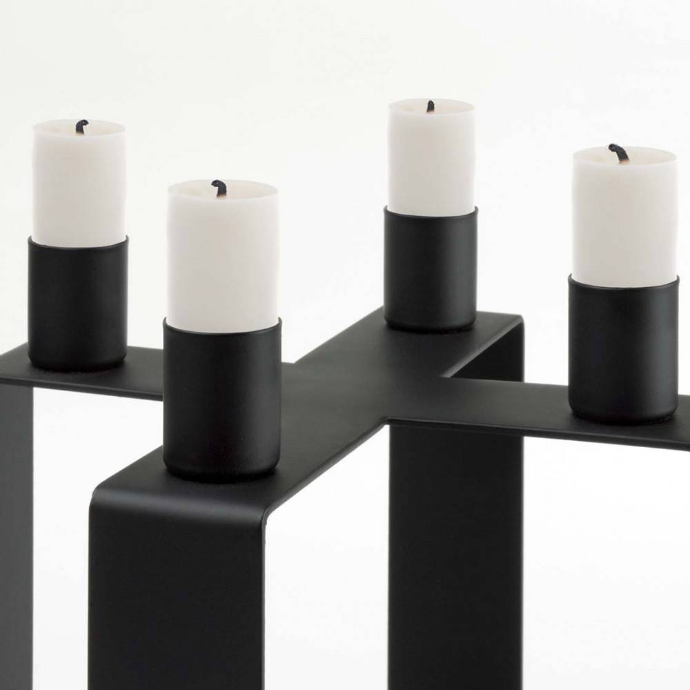 Bougeoir design cube de Novoform | Scandimag Déco