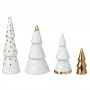 Forêt de Noël en porcelaine et doré