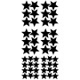Stickers enfant étoiles régulières - Noir