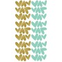 Stickers enfant cœurs - or et vert