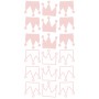 Stickers enfant couronnes - Rose