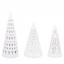 Forêt de minis sapins lumineux - lot de 3