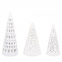 Forêt de minis sapins lumineux - lot de 3