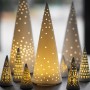 Forêt de minis sapins lumineux - lot de 3