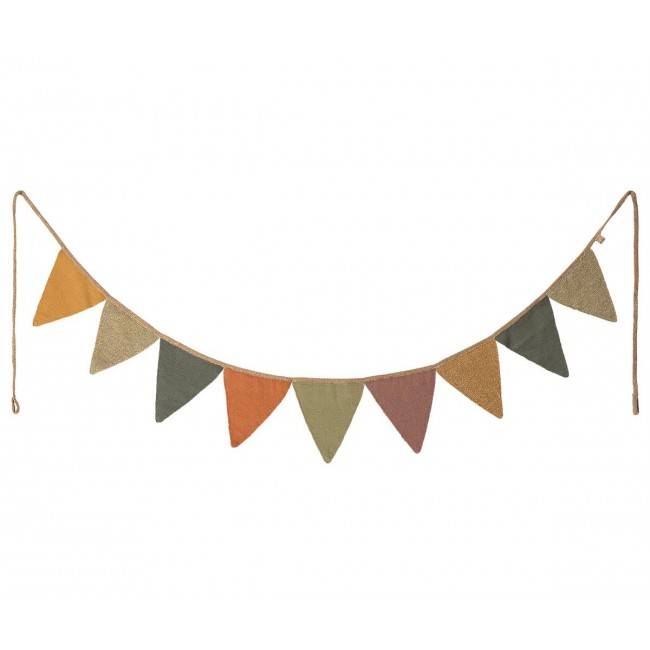 Guirlande de fanions multicolore Maileg