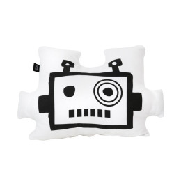 Coussin enfant masque de robot blanc Ooh Noo