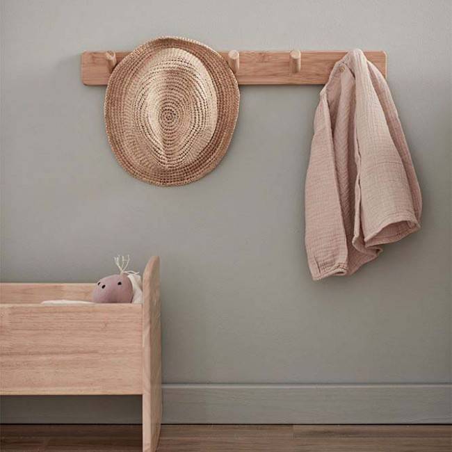 Porte Manteau Bambou 5 Pateres De Kid S Concept Scandimag Deco