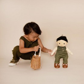 Mini Luggy pour poupée - Olli Ella - Rotin naturel