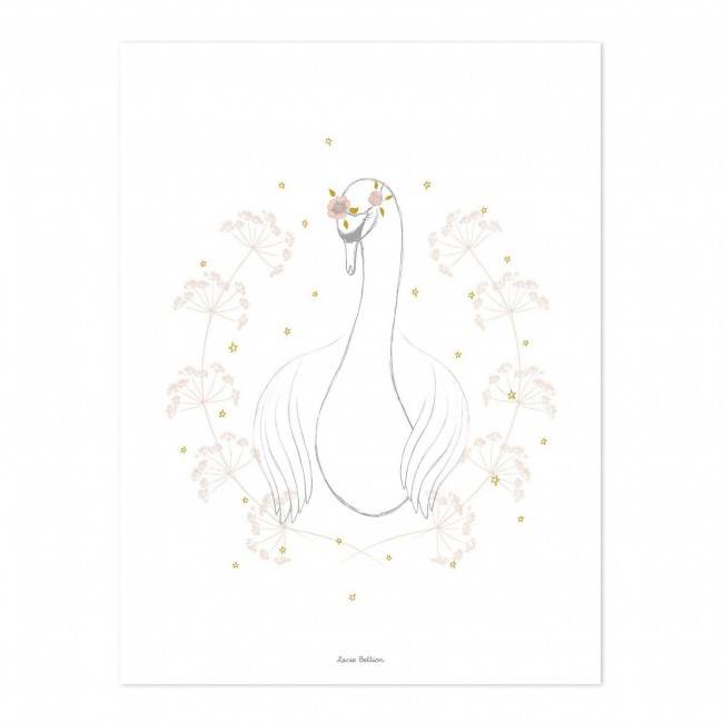 Affiche enfant Botany le cygne