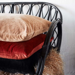 Housse de coussin en velours - Rouge