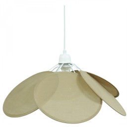 Suspension Fleur - Taupe clair