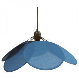 Suspension Fleur - Bleu denim