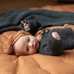 Bonnet noué bébé - Bonjour Little - Caramel