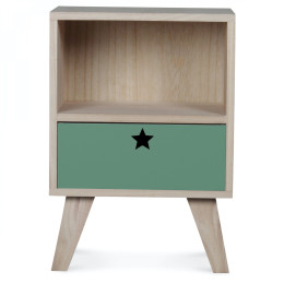 Table de chevet en bois enfant - Sauge