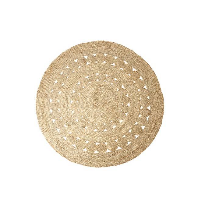 Tapis rond en jute