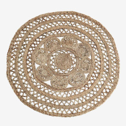 tapis de jute rond tressé Madam Stoltz