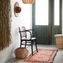 Panier en jonc de mer avec franges