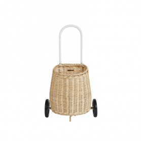 Panier enfant à roulettes Luggy Olli Ella - Rotin clair