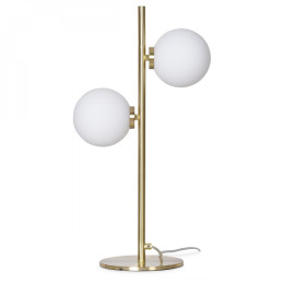 Lampe à poser métal doré 2 globes