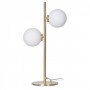 Lampe à poser métal doré 2 globes