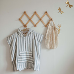 Poncho de Bain Suzon Rose In April - gris 