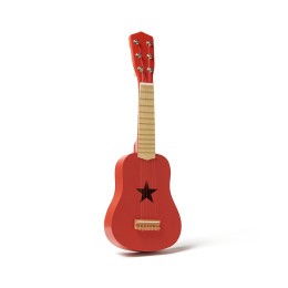 Guitare en bois - Rouge