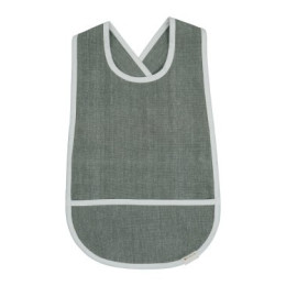 Bavoir tablier croisé - Fabelab - Olive