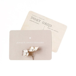 Carte postale Cinq Mai - Joyeux anniversaire peau douce