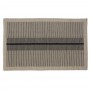 Tapis de coton motif lignes noires