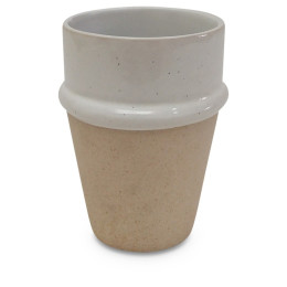 Gobelet en grès bicolore Wabi Sabi - Lot de 2