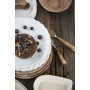 Assiette en grès bords festonnés